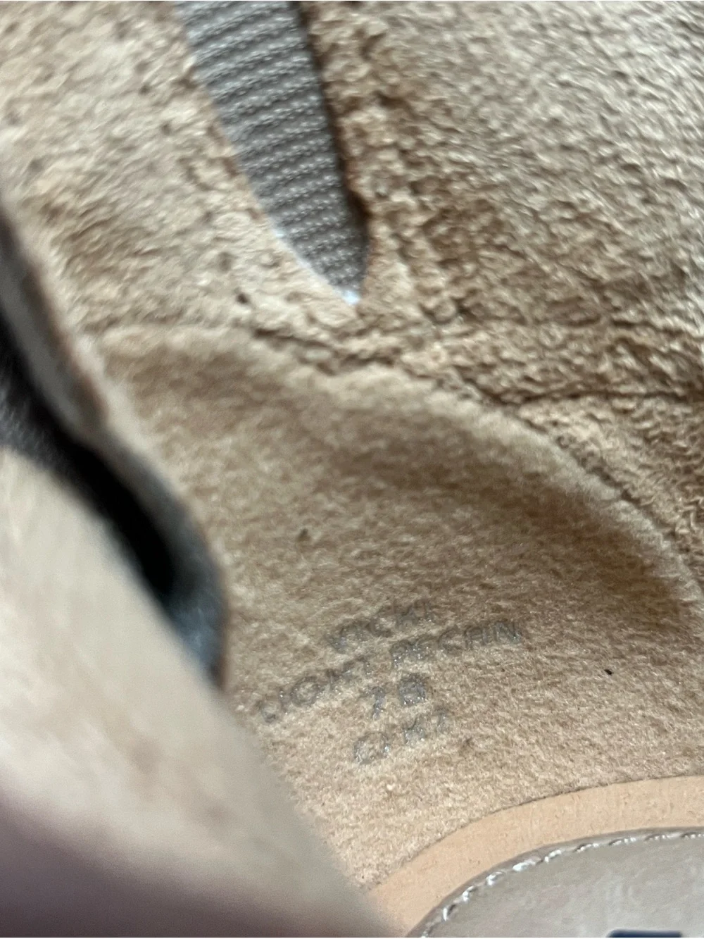 Earth Taupe Cutout Leather Mid Heel Sandal